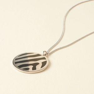 Halcyon Days Zebra Pendant rare 11"‎ + 2" extender msrp $150